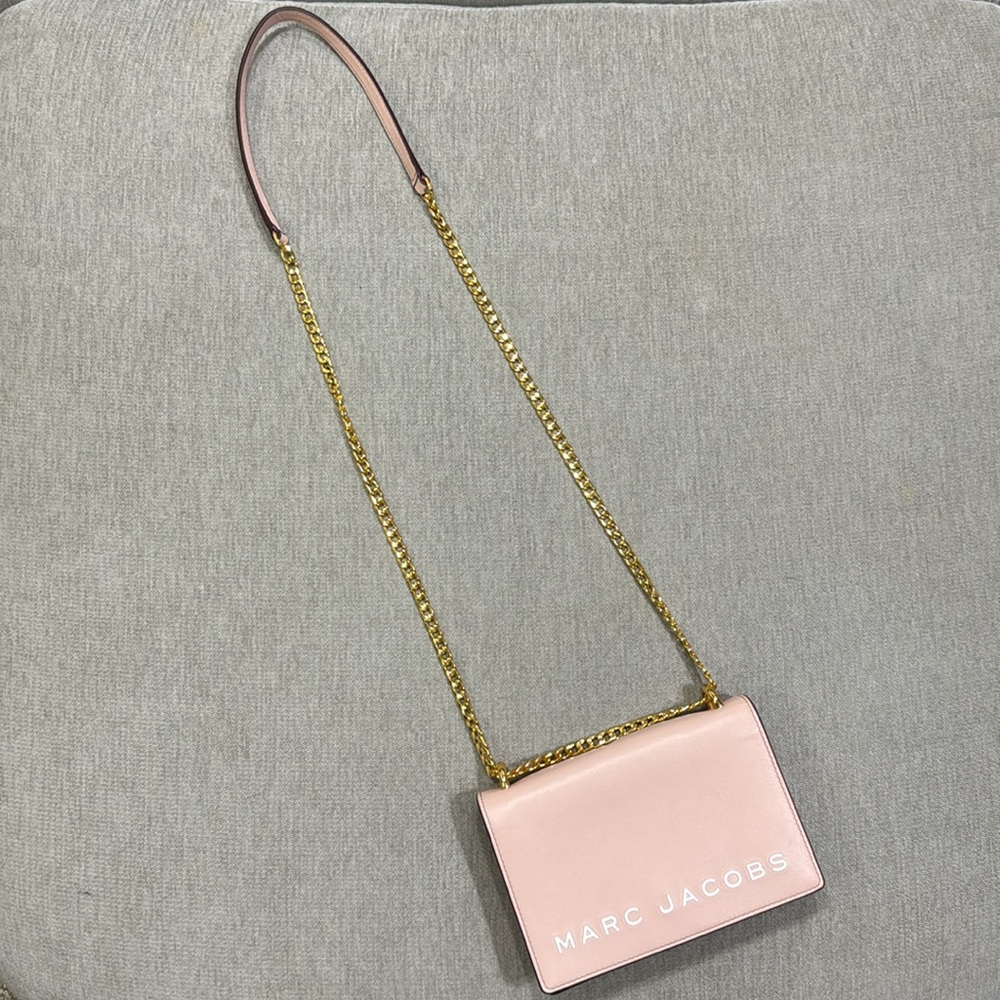 NEW Marc Jacobs Pink Mini Double Take Leather Crossbody Bag - Picture 8 of 14